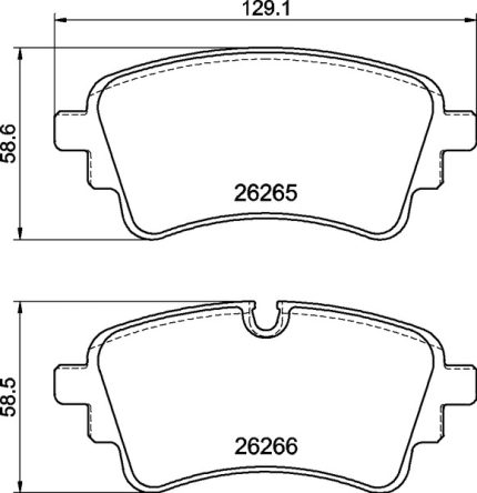 PASTILLA DE FRENO AUDI Q5 16- / Q7 15-/  A4 15-/ A6 18- TRAS.